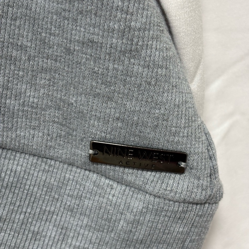Nine West Contrast Panel Sweatshirt in Gray and White - Picture 5 of 8